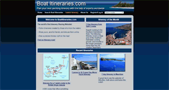 Desktop Screenshot of boatitineraries.com