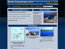 Tablet Screenshot of boatitineraries.com